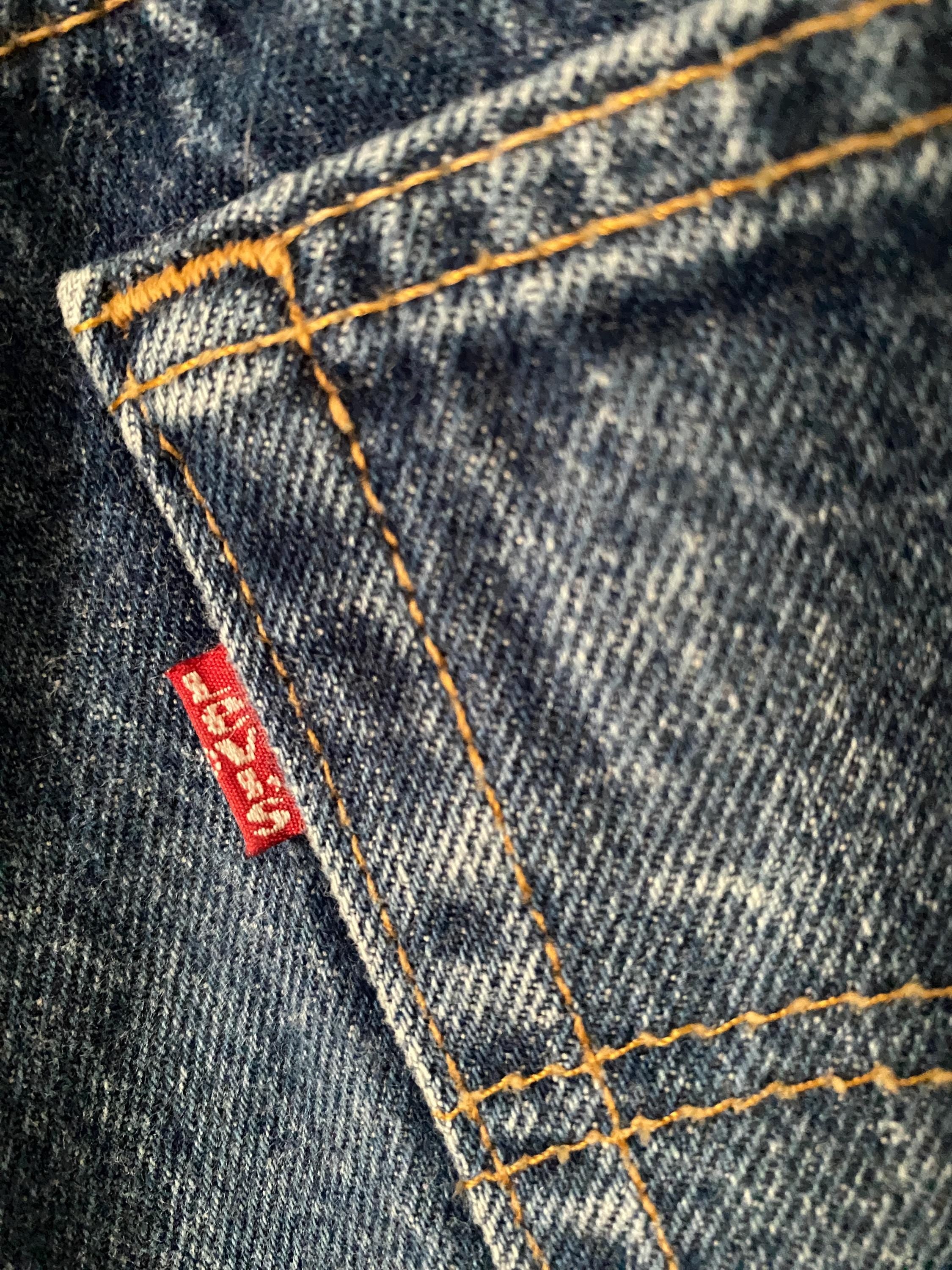 Levi's 501xx Dark Wash Denim Jeans W 31 L 33 Small/Medium Mid Rise Straight Leg