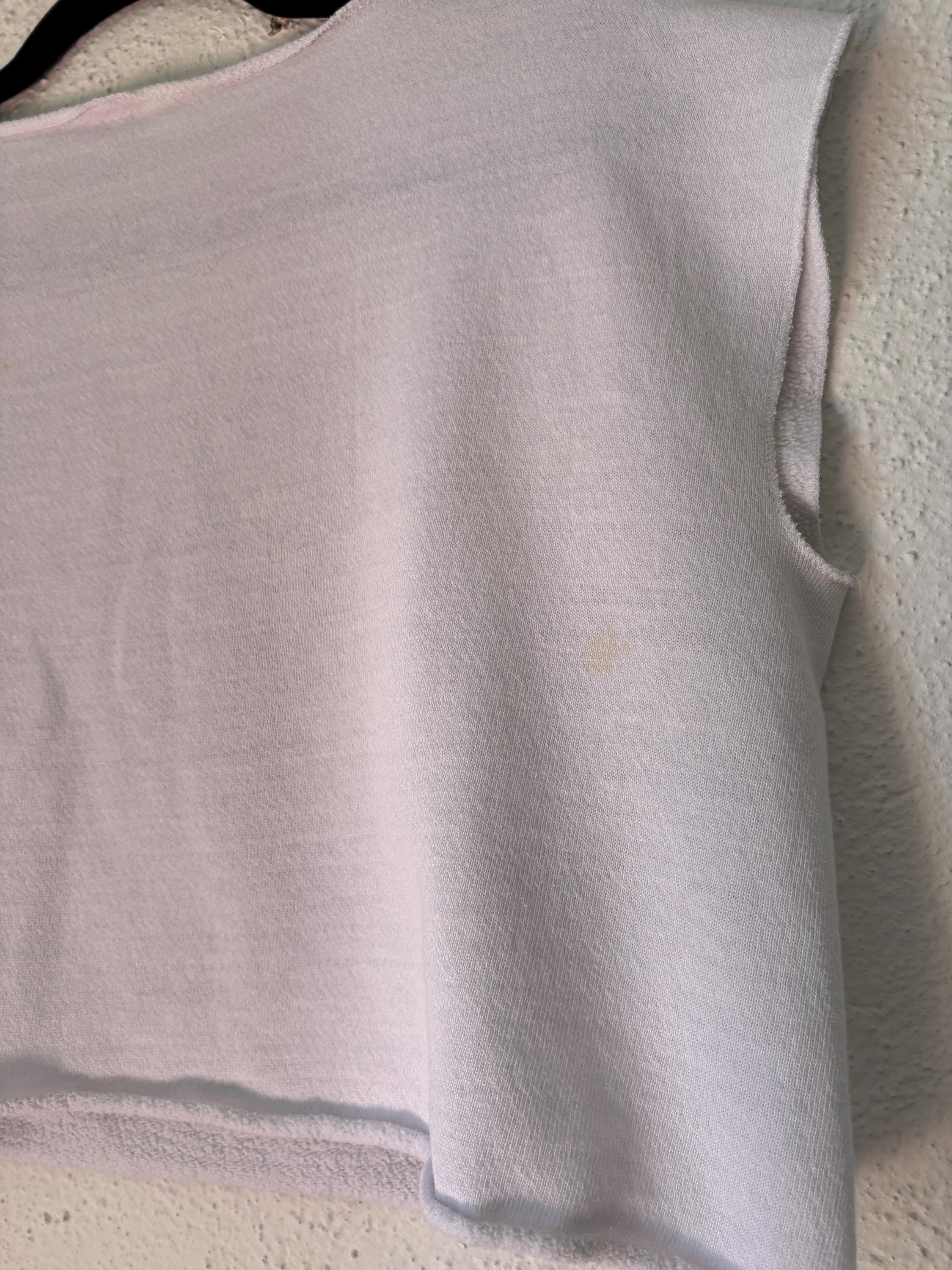 San Francisco California Cropped Sweater T Shirt Tank Top Muscle Tee Unisex Healthknit Made in USA White Graphic Shirt Medium