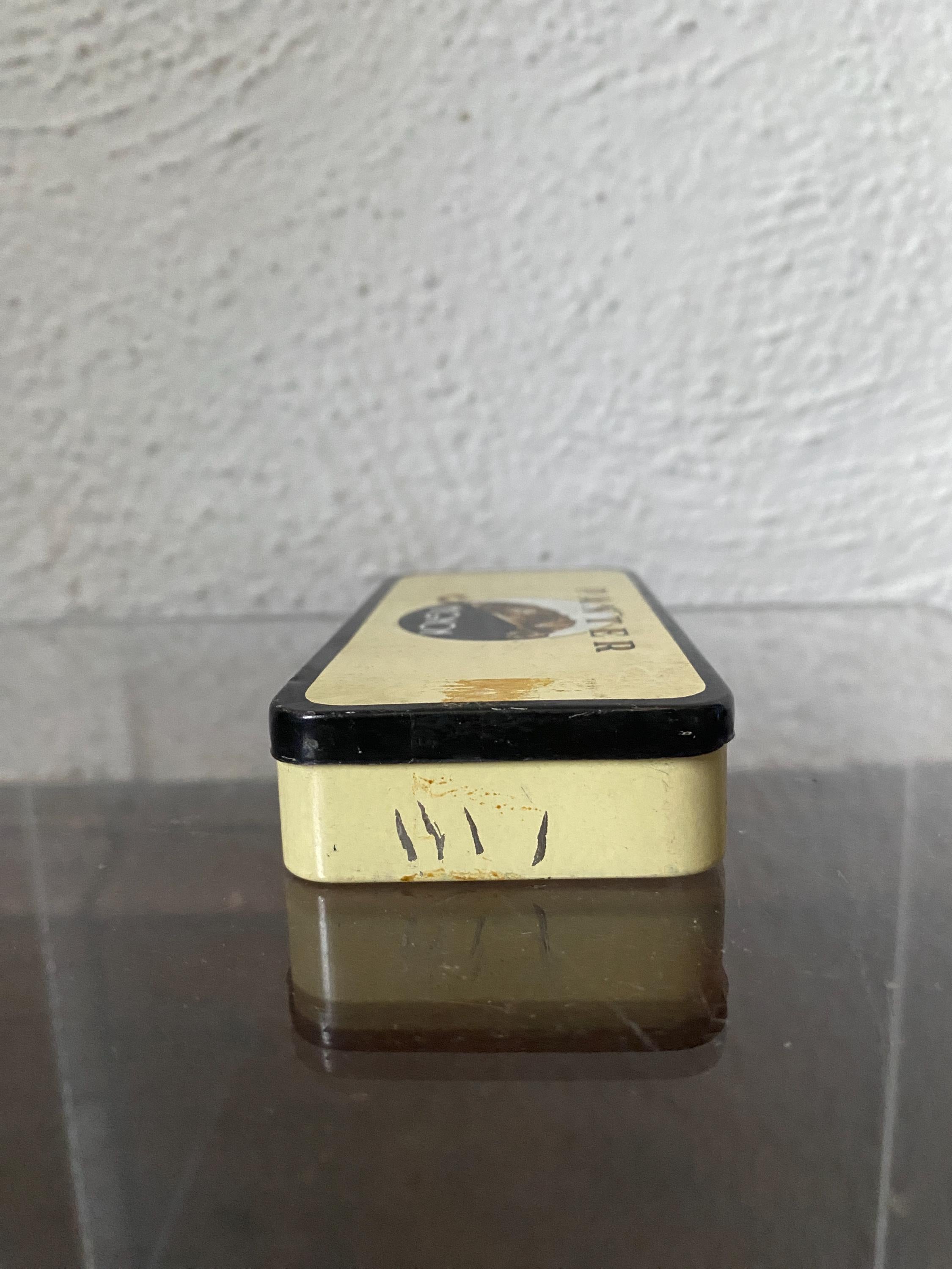 Vintage Panter Mignon Dutch Cigar Tin Panther Brand Small Box Holland