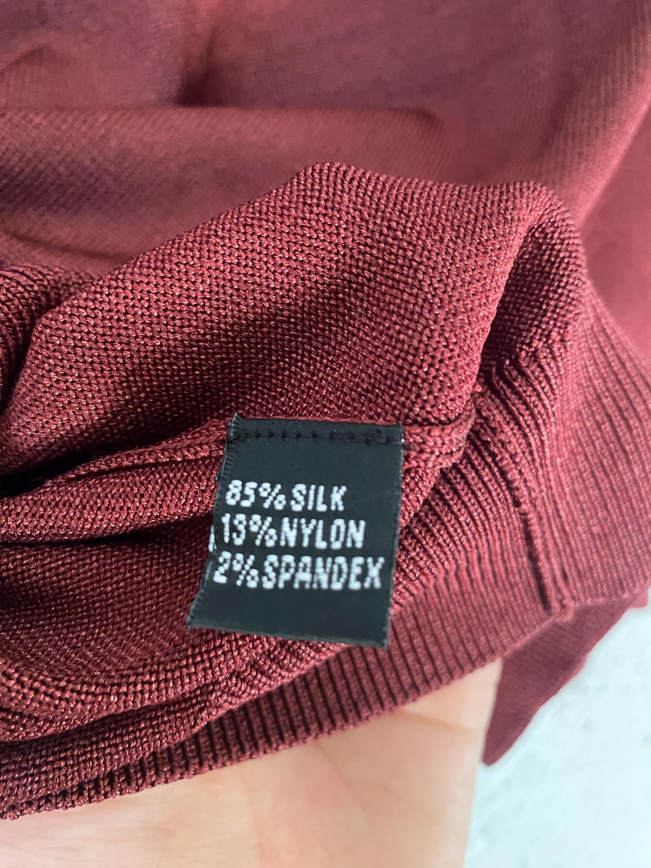 Linda Allard Ellen Tracy Silk Blend Knit Sweater Tank Top Sleeveless Turtleneck Deep Red Oxblood Maroon Shirt Size X Plus Size NWT