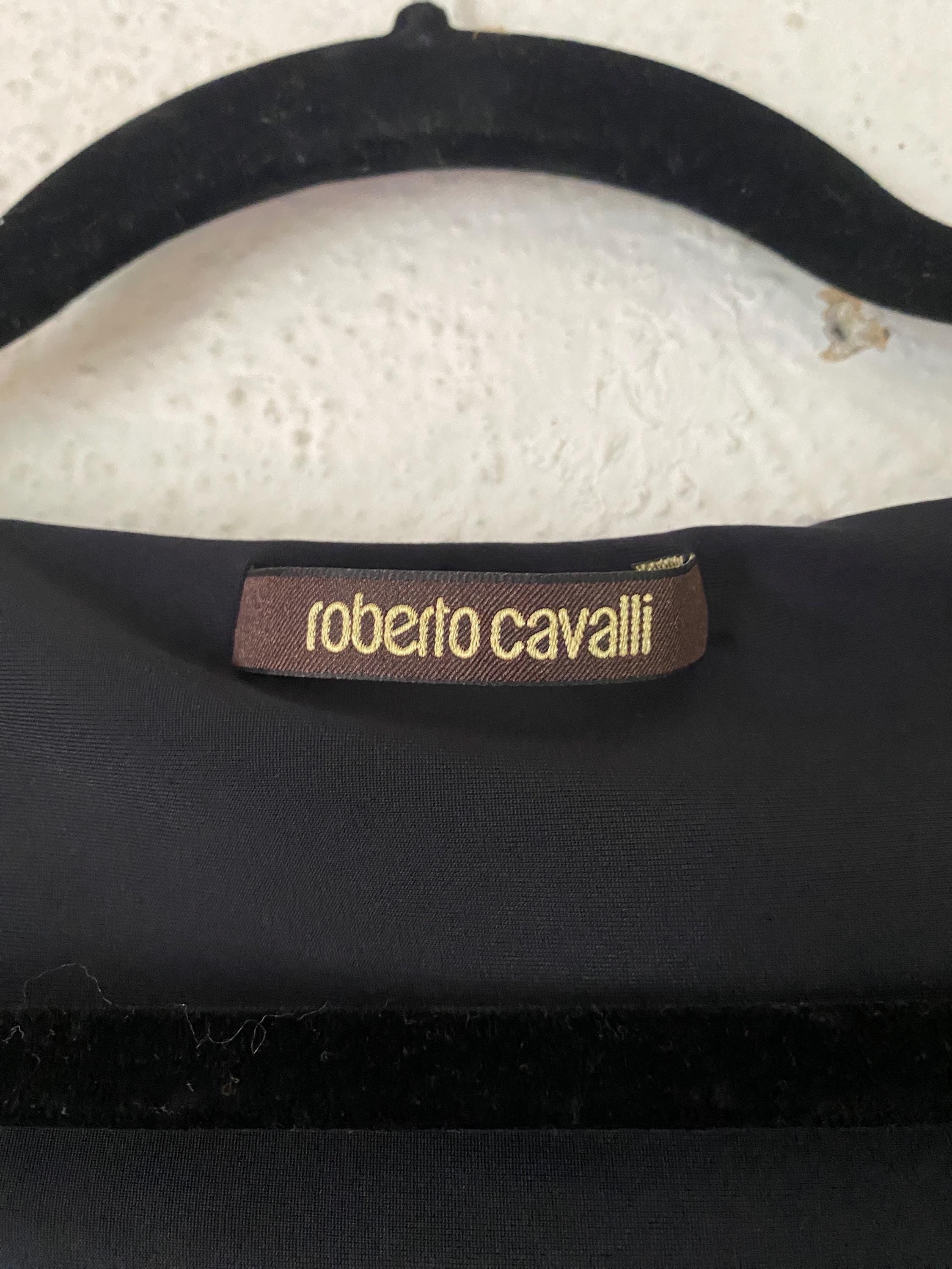 Roberto Cavalli 00s Leopard Print Stretchy Sexy Midi Dress with Ruching Made in Italy Size 44 Medium 6