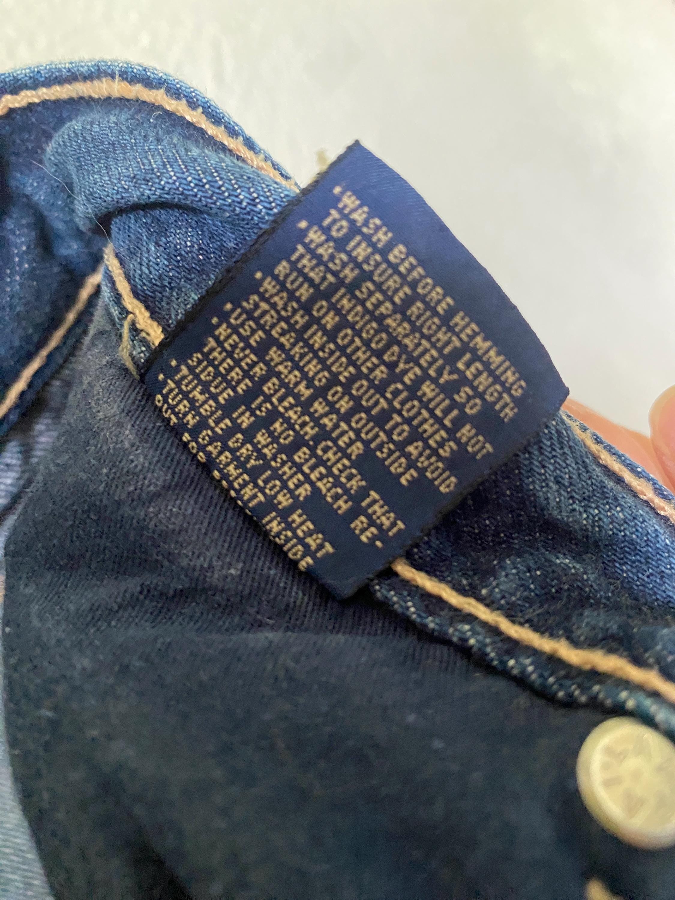 1970s Gloria Vanderbilt for Murjani Dark Blue Denim Jeans Size Small Cotton Straight Leg High Waist